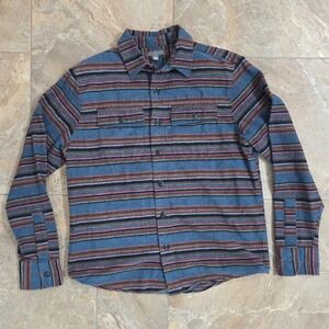LL‎ Bean Signature Mens Flannel Shirt Striped Slim Fit Archive Spring MR